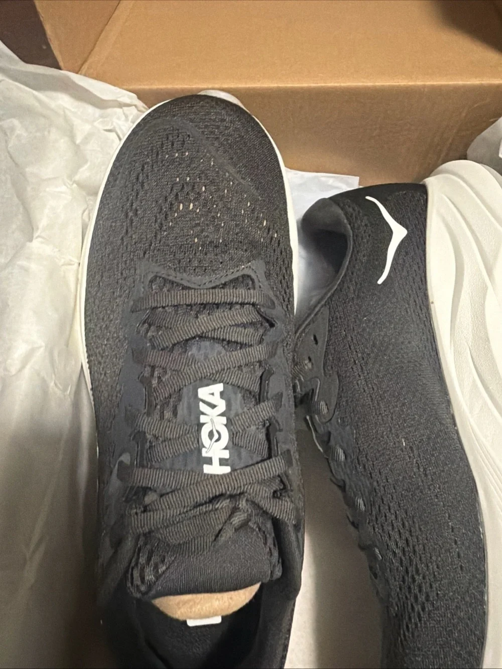 Hoka One One Rincon 4 Men's 10D Black White 1155130 / BWHT